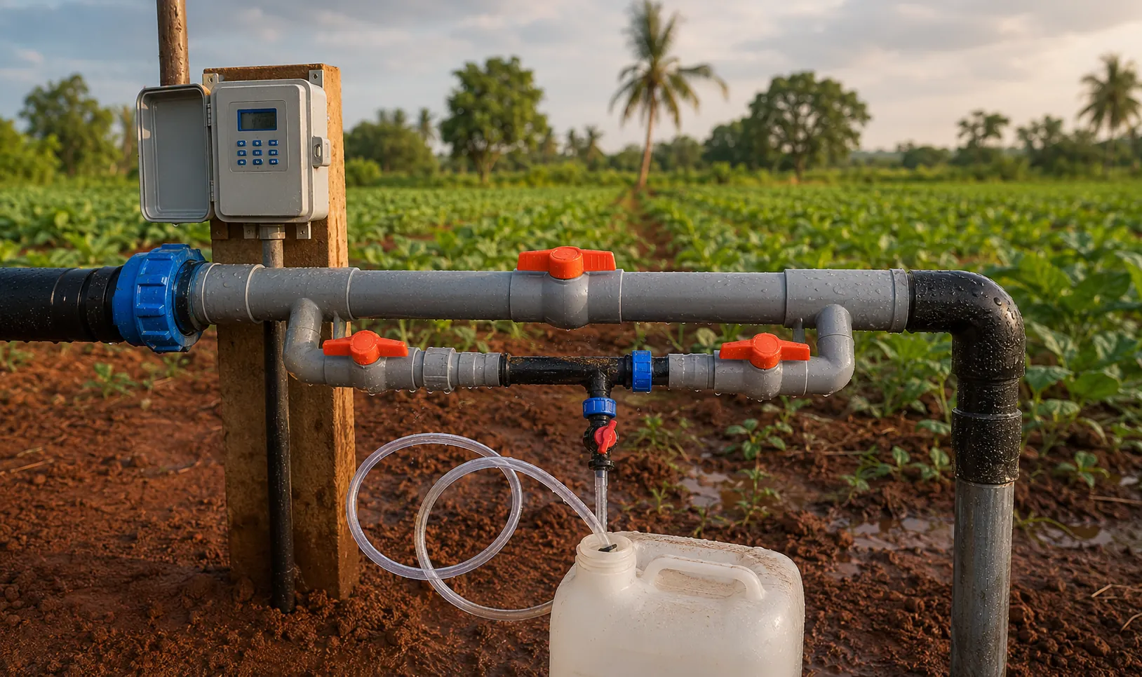 Injecteur de fertigation et programmateur d'irrigation