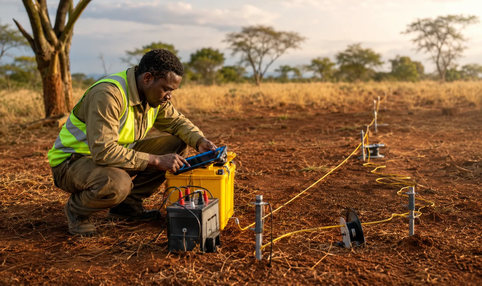 Étude géophysique d'implantation de forage en Côte d'Ivoire